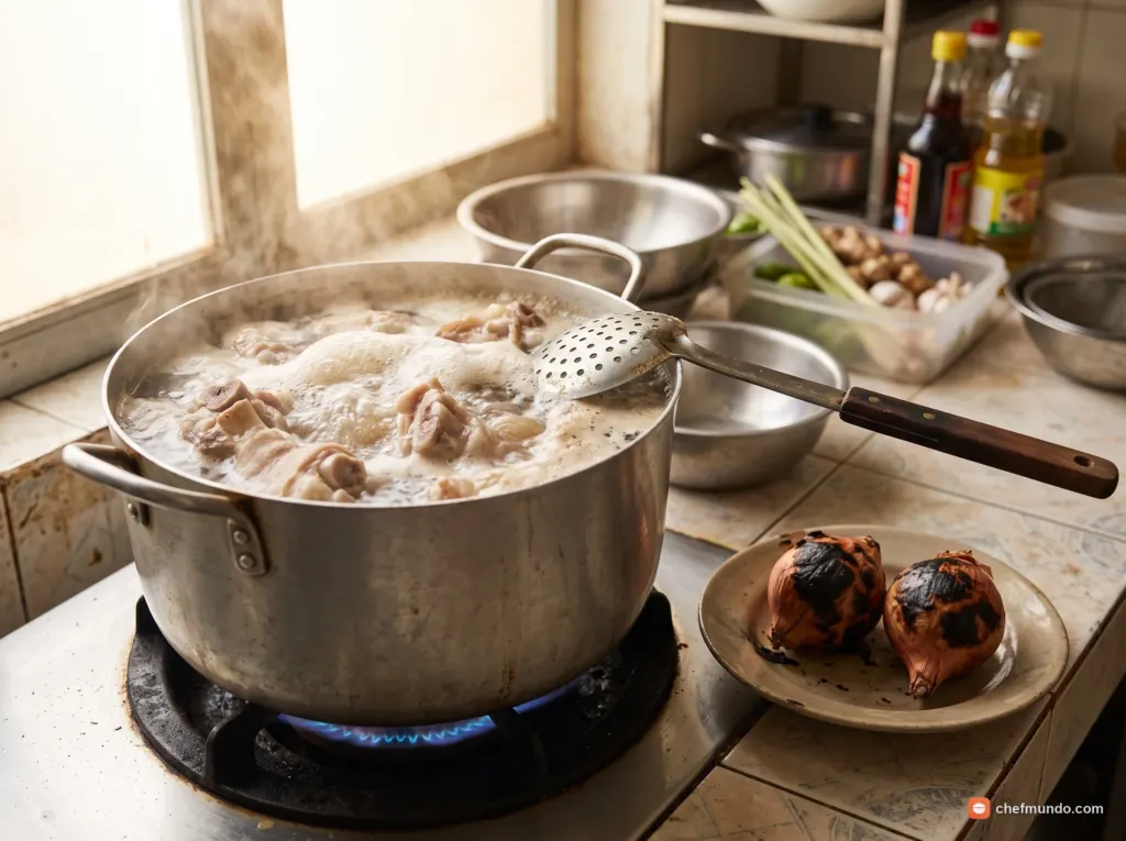 Hầm nước dùng xương heo