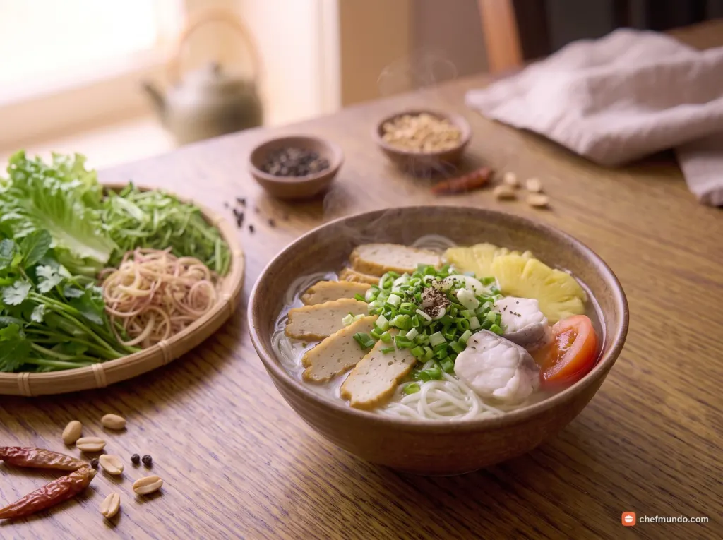 Cách nấu bún cá Nha Trang nước dùng thanh, không tanh mùi cá