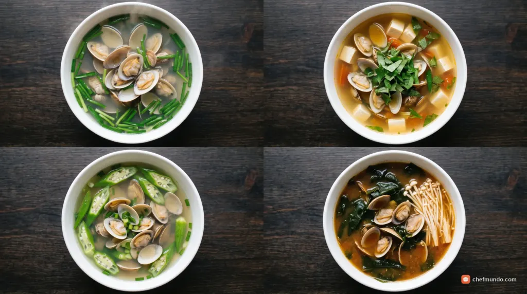 Cách nấu canh ngao hẹ, đậu phụ, đậu bắp và phiên bản kiểu Hàn Quốc