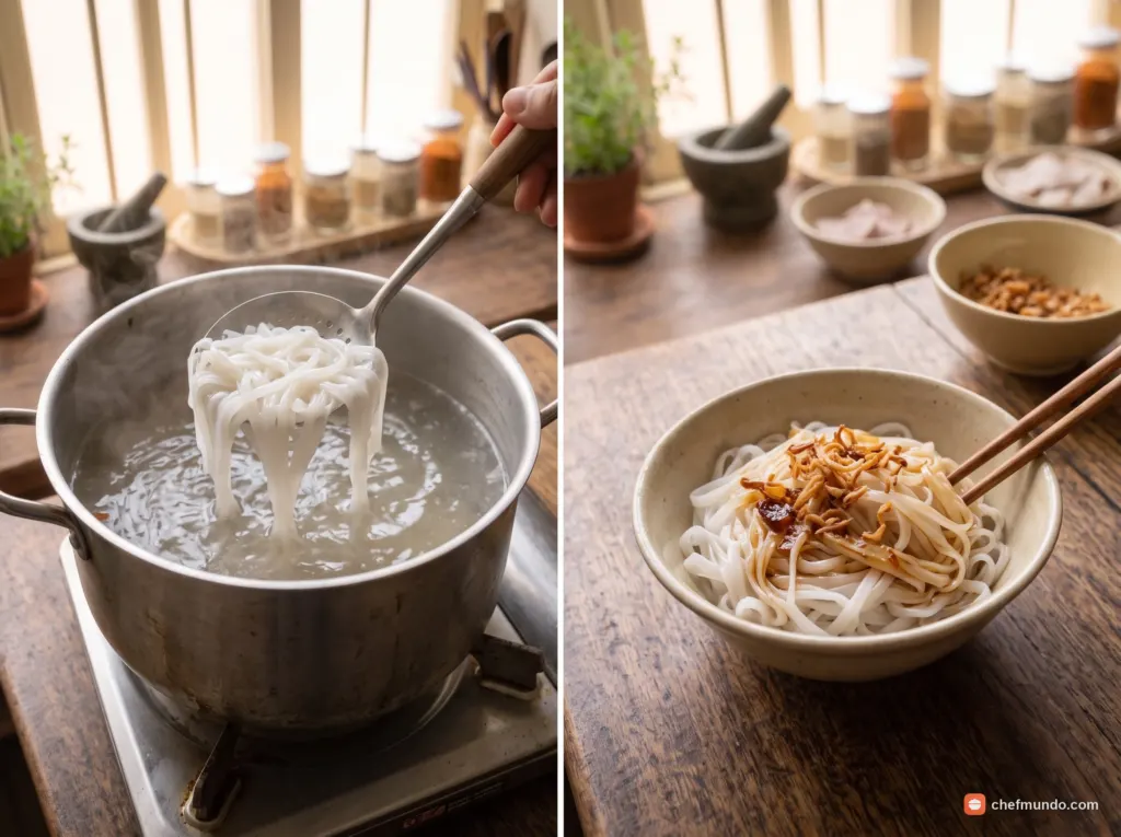 Trụng hủ tiếu