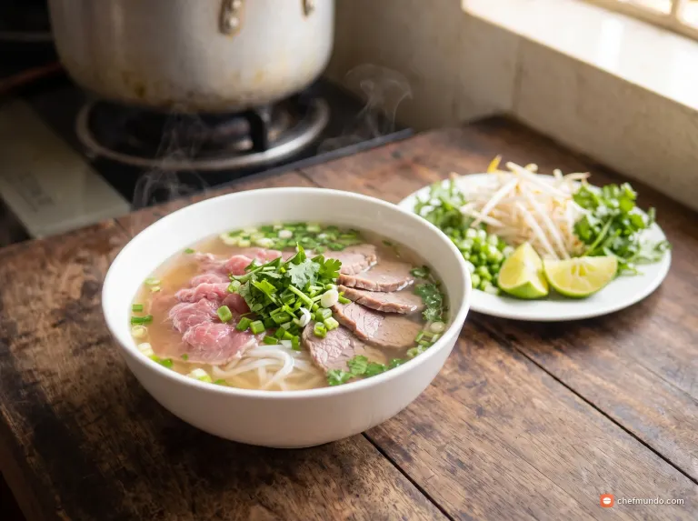 Cách nấu phở bò truyền thống – Nước dùng trong veo, ngọt xương tự nhiên