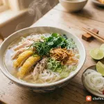 Cách nấu phở gà ngon – Nước dùng vàng trong, thanh ngọt, thơm lá chanh