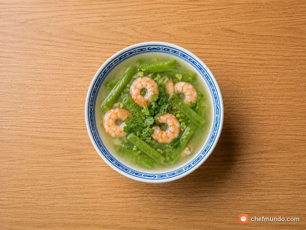 Công thức nấu canh lưỡi rồng với tôm giòn mát, đặc sản miền Trung