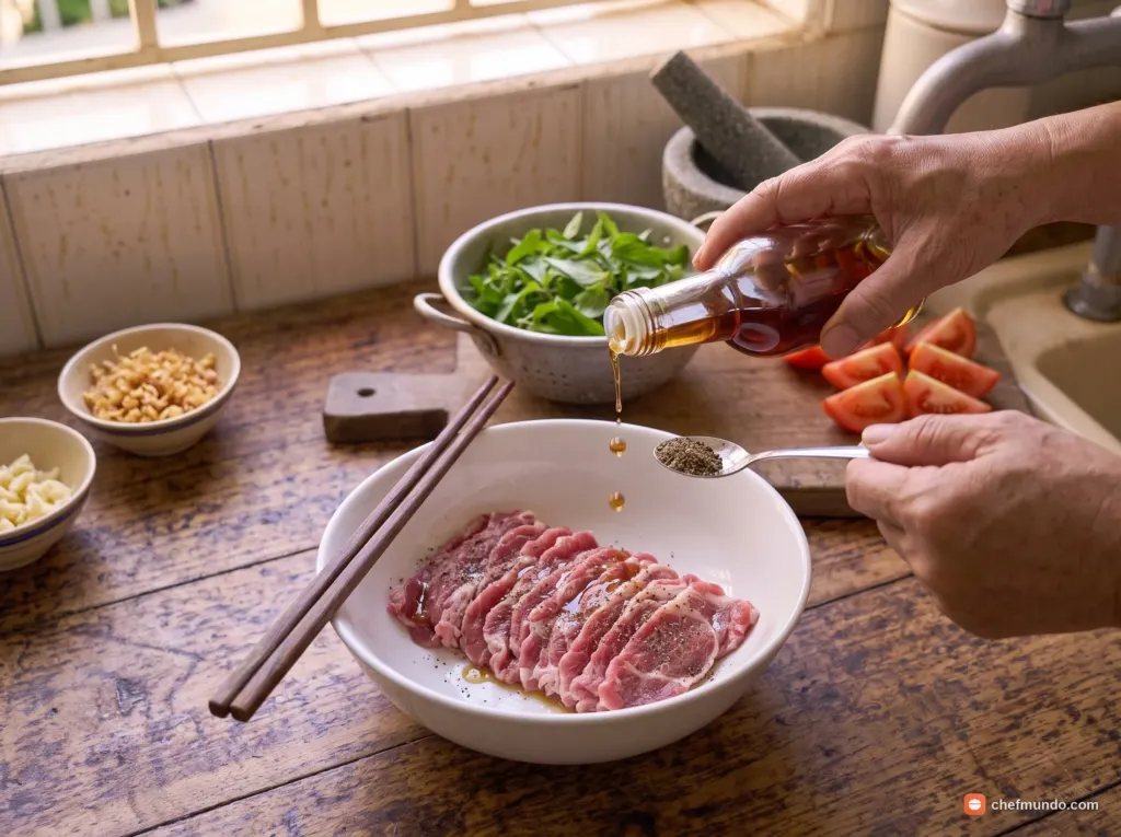 Ướp thịt bò