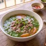 Canh rau diếp cá thịt bò thanh mát, thịt mềm không dai