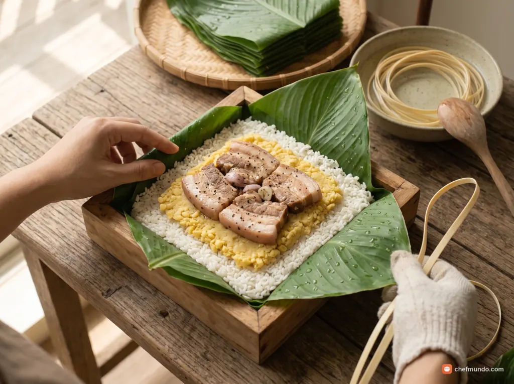Gói bánh chưng
