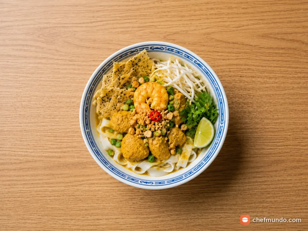 Công thức nấu mì Quảng tôm thịt đậm đà, nước nhưn sánh vàng