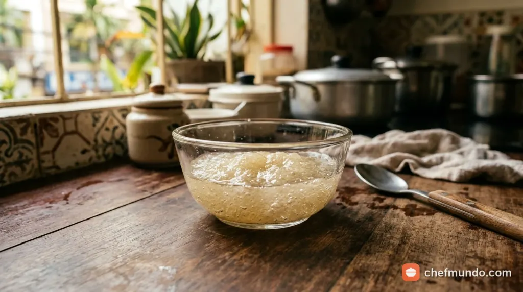 Ngâm nở gelatin và sơ chế các nguyên liệu phụ