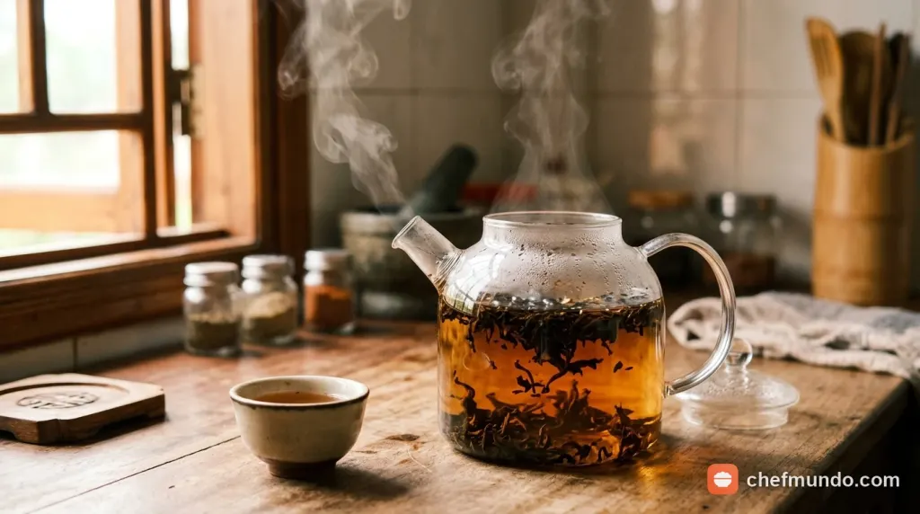 Sơ chế và ủ hồng trà lấy nước cốt