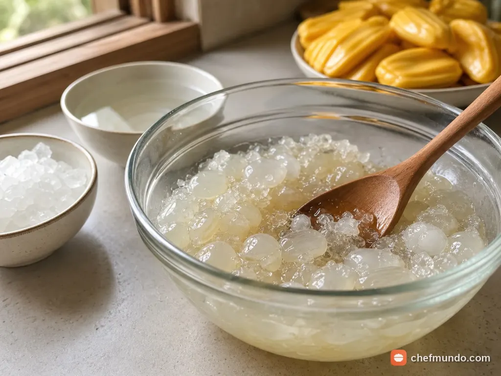 Ướp hạt đác với đường phèn