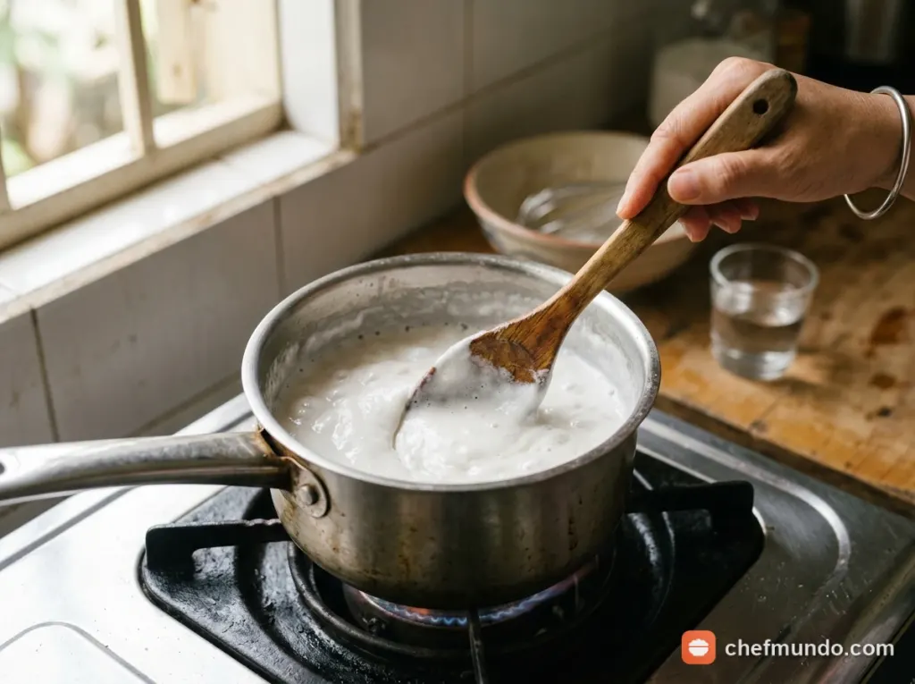 Nấu nước cốt dừa béo ngậy