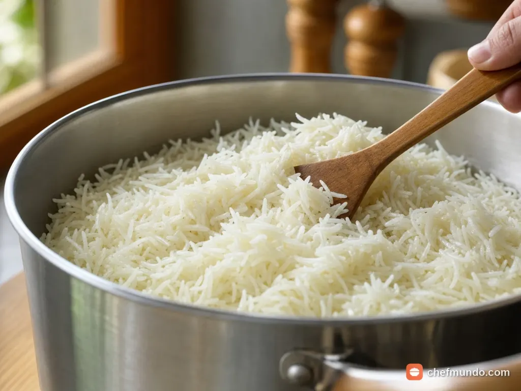 Ủ hơi và xới cơm
