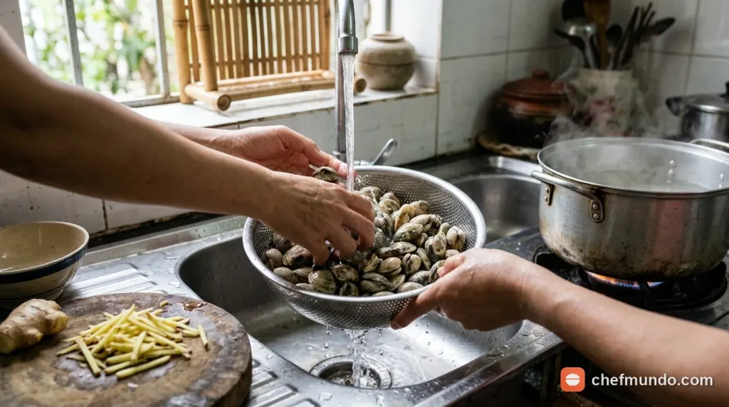 Mâm cơm cữ dinh dưỡng cân bằng kết hợp canh ngao và các món đạm lành tính cho mẹ sau sinh