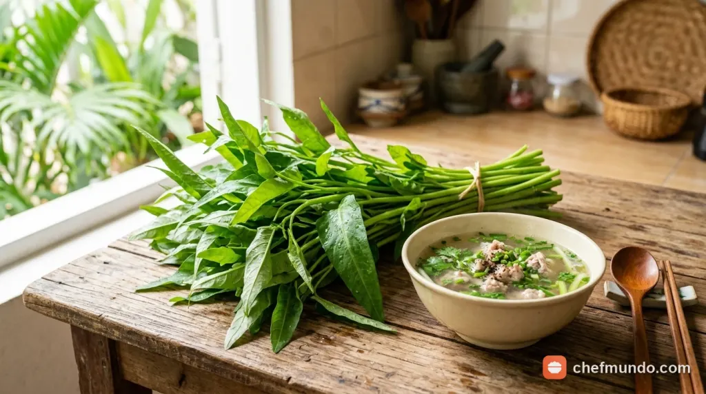 Bị mụn có nên ăn rau muống không? Có bị thâm sẹo không, kiêng bao lâu?