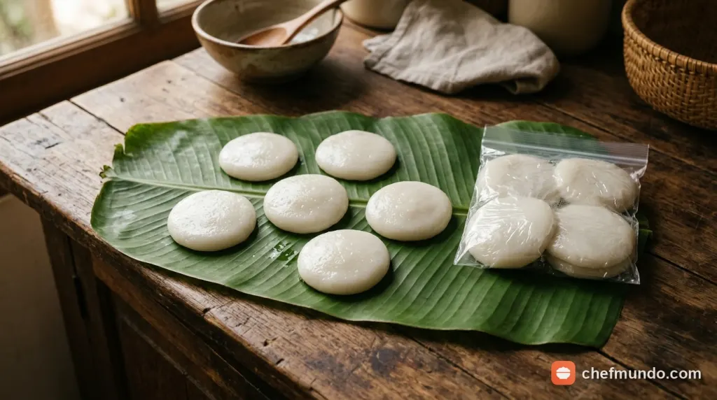 Cách bảo quản bánh dày qua đêm vẫn mềm dẻo, không bị lại gạo