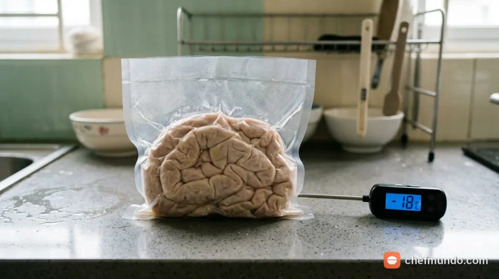 Kỹ thuật đóng gói hút chân không và hộp kín bảo quản lòng heo sống trong tủ lạnh