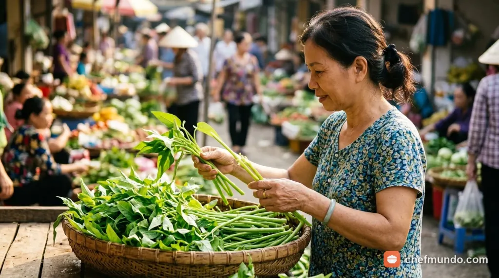 Cách chọn rau muống tươi ngon, an toàn và mẹo bảo quản giòn lâu