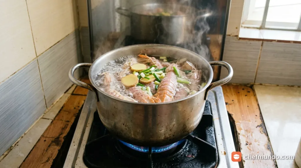 Đĩa bề bề hấp sả gừng chín đỏ mọng nước thơm lừng không còn mùi tanh