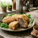 Cách làm bánh khoai môn nhân thịt chiên giòn thơm bùi tại nhà