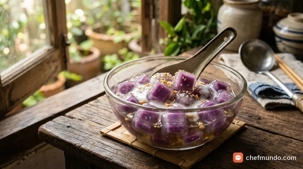 Cách làm khoai môn bọc bột năng dẻo bùi, không bị vỡ tại nhà