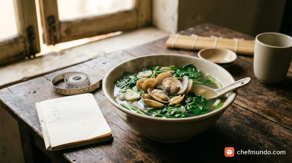 Canh ngao nấu mồng tơi bao nhiêu calo? Phân tích theo từng nguyên liệu