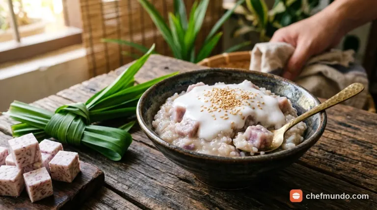 Cách nấu chè nếp khoai môn dẻo bùi, thơm béo nước cốt dừa
