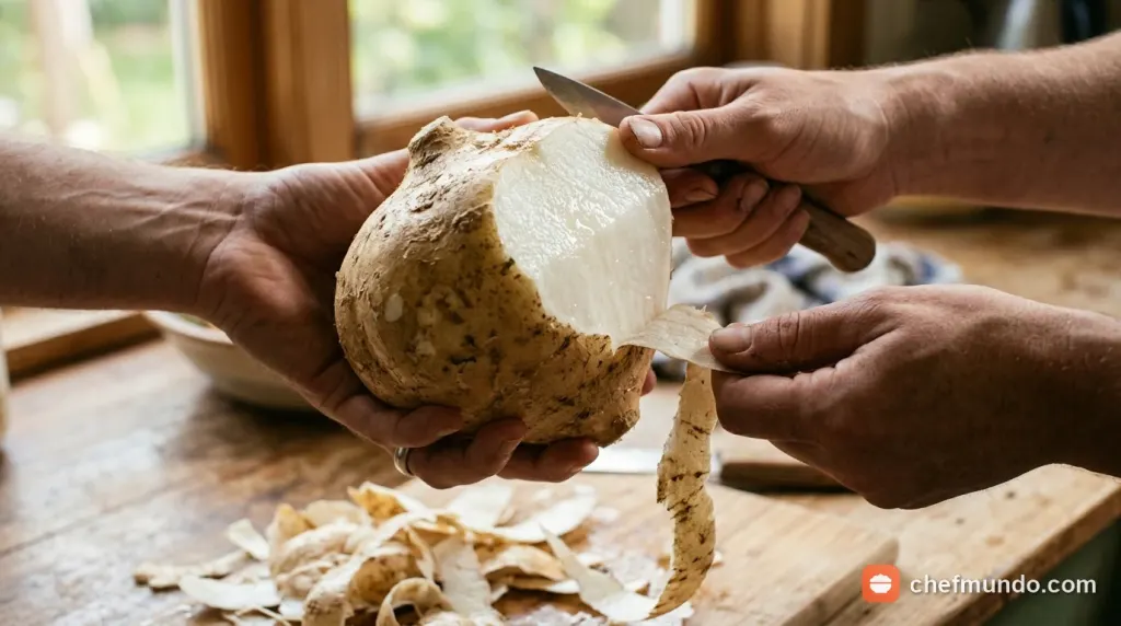 Đĩa củ đậu xào thịt bò cà rốt và nem rán nhân củ đậu giòn ngọt trên bàn ăn