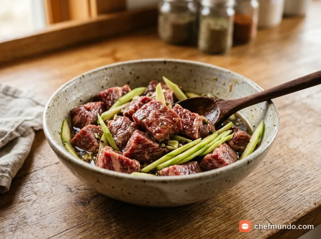 Đĩa nộm đu đủ xanh giòn trộn rau thơm và đậu phộng rang