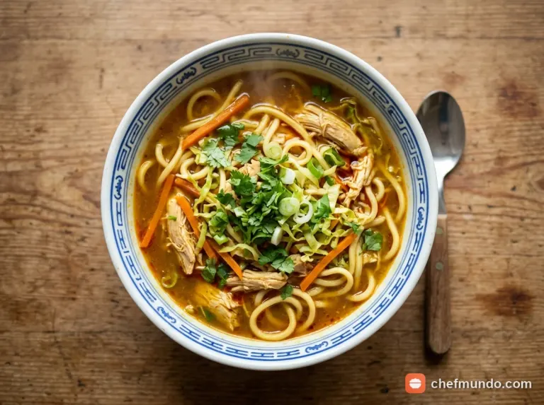 Công thức làm Thukpa chuẩn vị Tây Tạng, nước dùng cay thơm sợi mì dai ngon