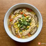 Công thức nấu súp gà ngô nấm thơm ngon, sánh mịn chuẩn vị tại nhà
