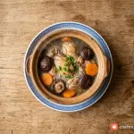 Công thức nấu gà tiềm nấm đông cô nước dừa thanh ngọt, thịt mềm chuẩn vị