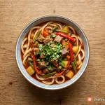 Công thức làm Lagman kéo tay sợi dai ngon chuẩn vị Trung Á