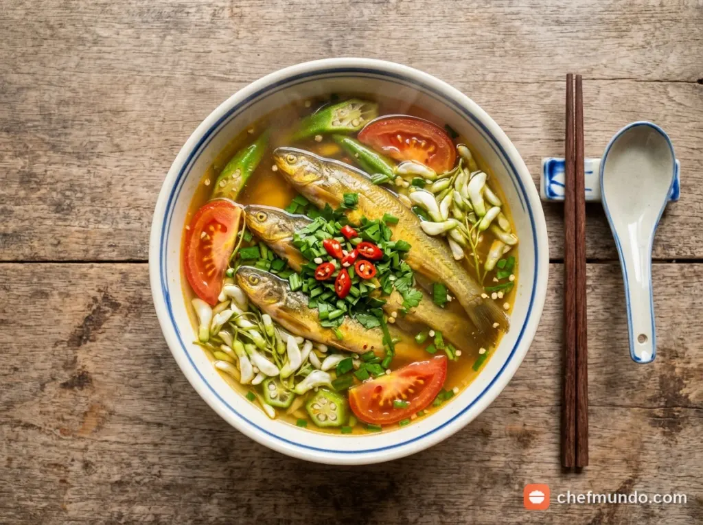 Công thức nấu canh chua cá chốt bông so đũa chuẩn vị miền Tây