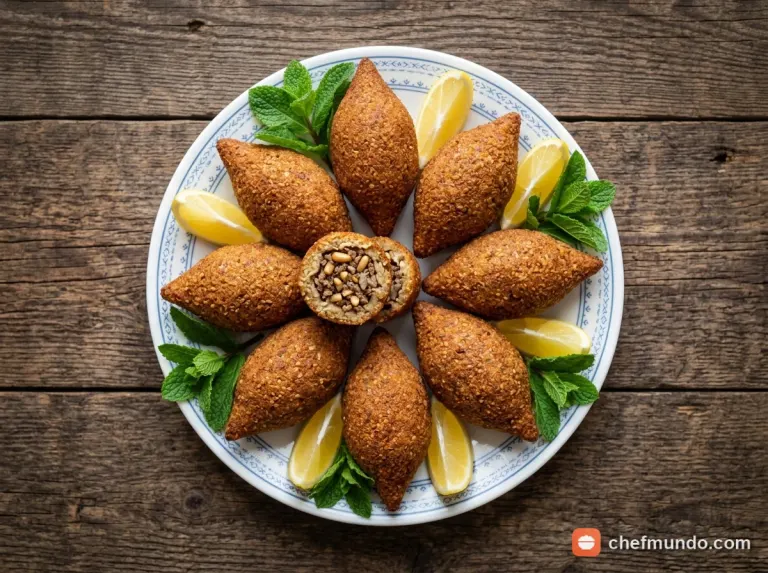 Công thức làm Kibbeh chiên giòn chuẩn vị Lebanon (Kibbeh Akras)