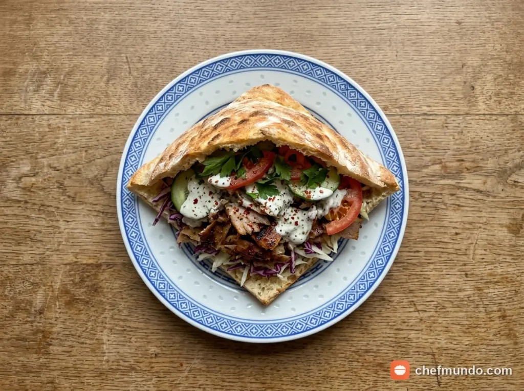 Công thức làm Doner Kebab thịt nướng đậm đà, vỏ bánh giòn thơm
