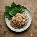 Gỏi cá mè khô ráo, thơm bùi, không bị tanh