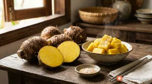 Khoai môn sáp vàng: Đặc điểm ruột vàng, mùa giống và cách nấu dẻo bùi
