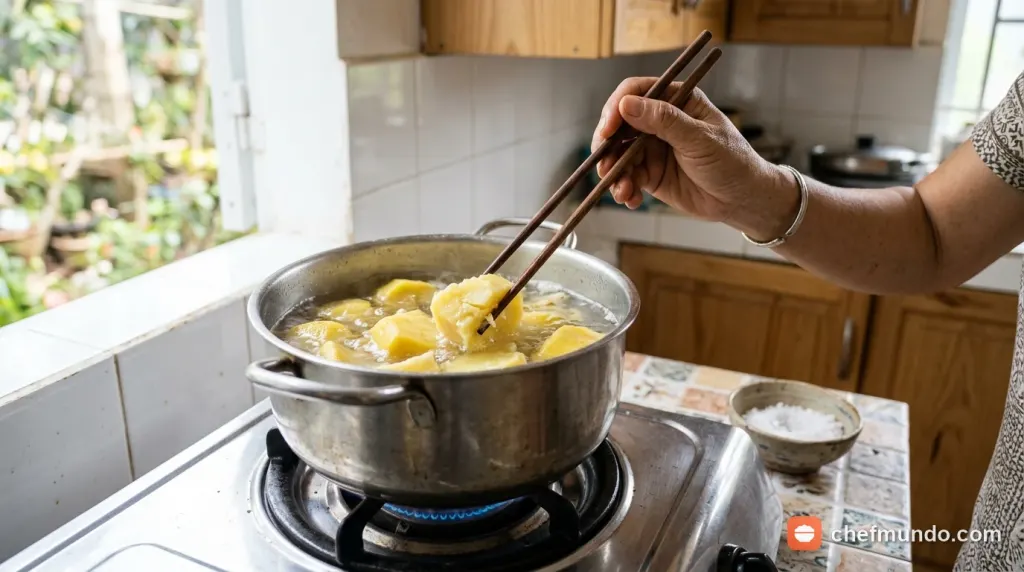 Đặc điểm ruột củ khoai sáp ruột vàng tự nhiên sau khi cắt ngang
