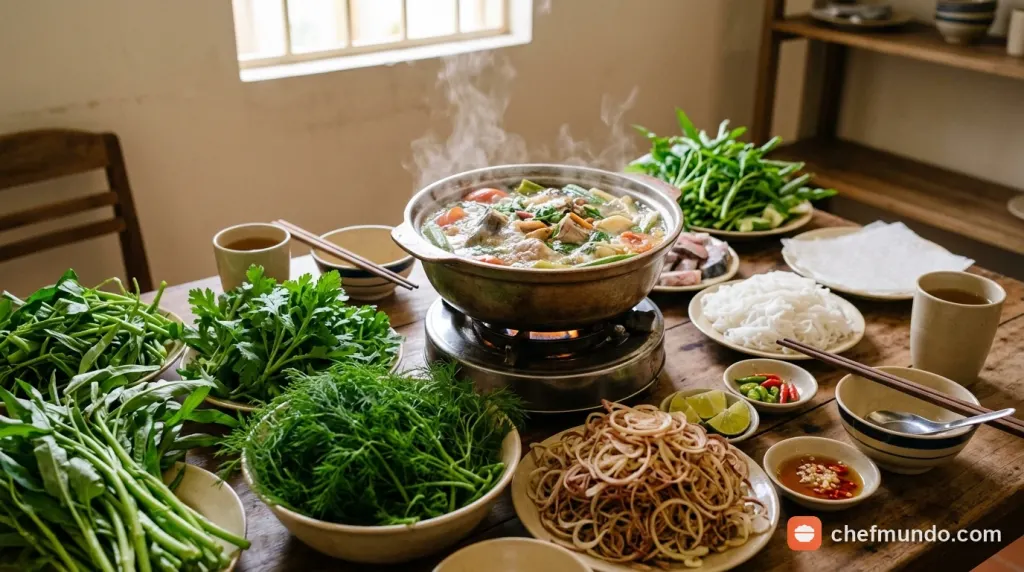 Lẩu cá khoai ăn rau gì? Các loại rau nhúng ngon và nên tránh
