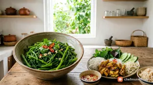 Sau mổ bao lâu thì được ăn rau muống? Mốc thời gian theo từng loại vết thương