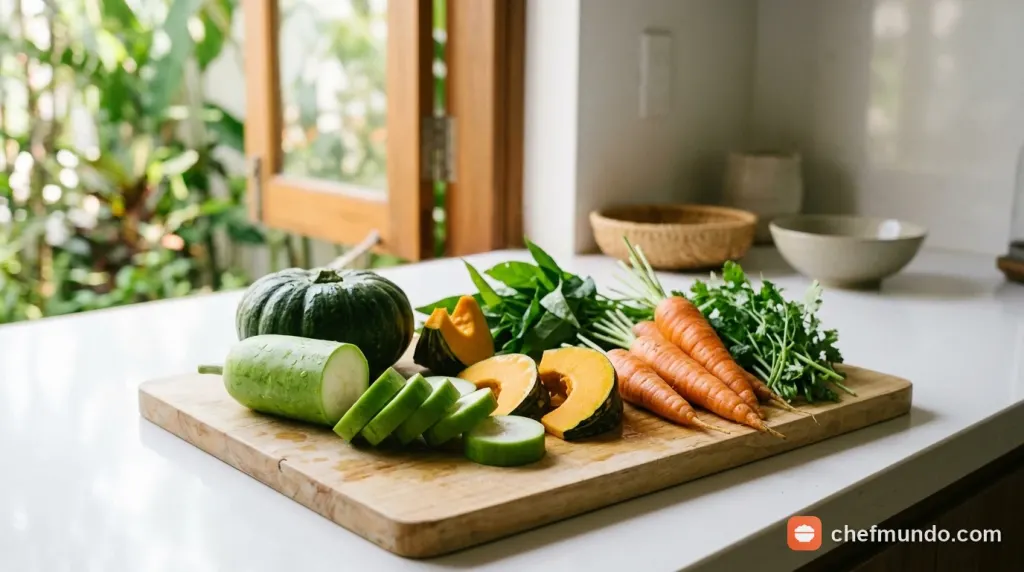 Các loại rau củ lành tính giàu vitamin được lựa chọn để thay thế rau muống trong thời gian hồi phục sau mổ