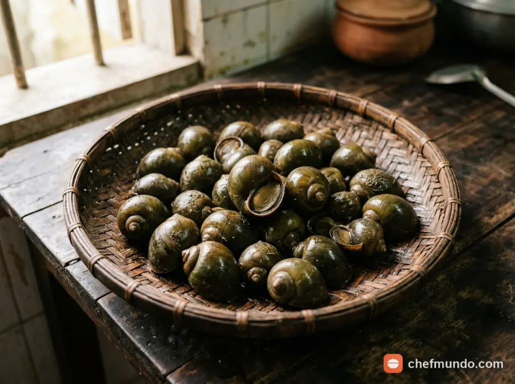 Chọn và phân loại ốc bươu tươi ngon