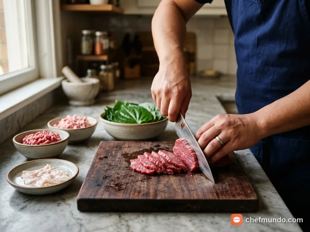 Sơ chế và phân loại nguyên liệu