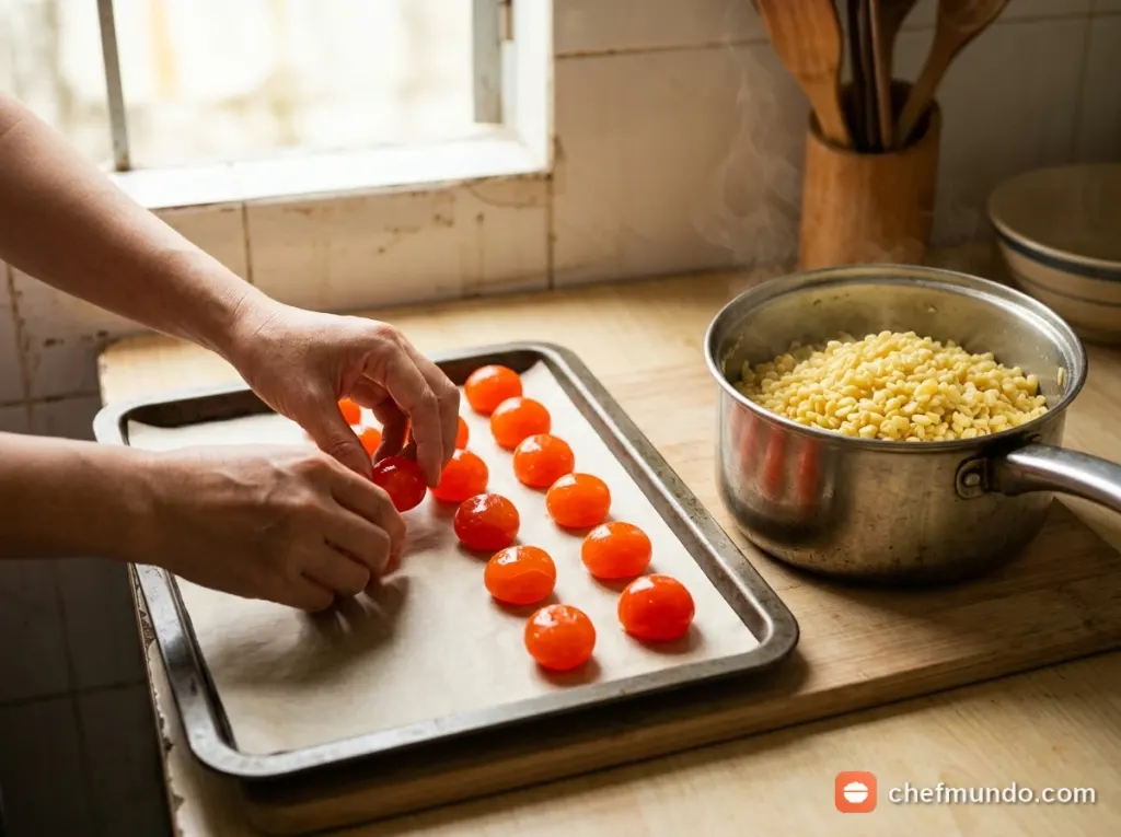 Sơ chế lòng đỏ trứng muối và làm mỡ đường