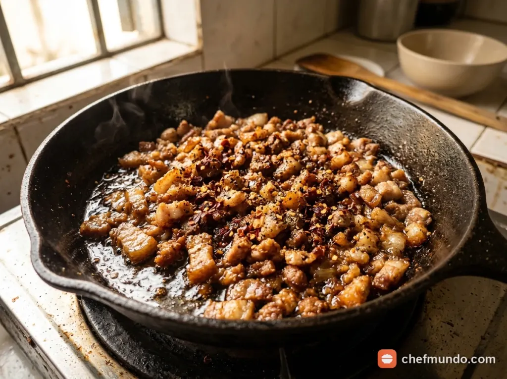Rang kiệt nước đến khi thịt vàng ráo
