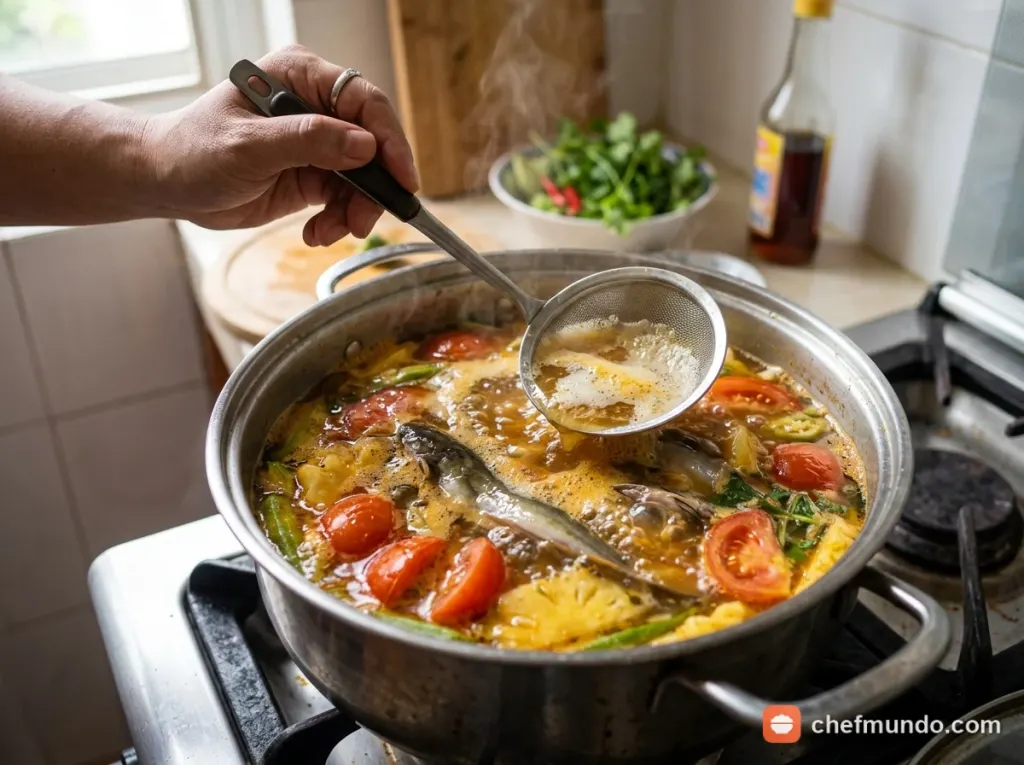 Nấu chín cá chốt và cà chua