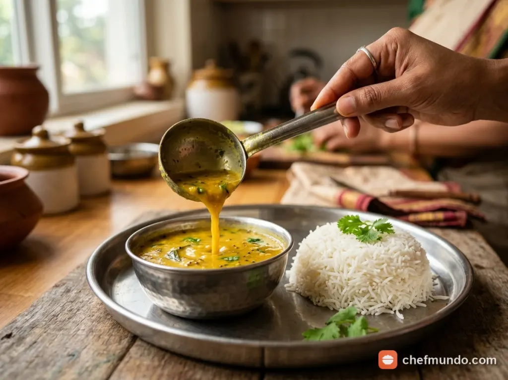 Trình bày mâm cơm Thali và thưởng thức