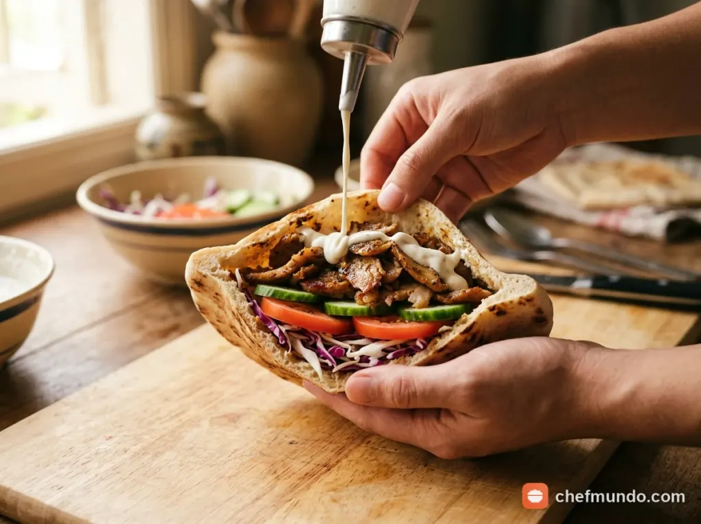 Nướng giòn bánh mì và hoàn thiện món ăn