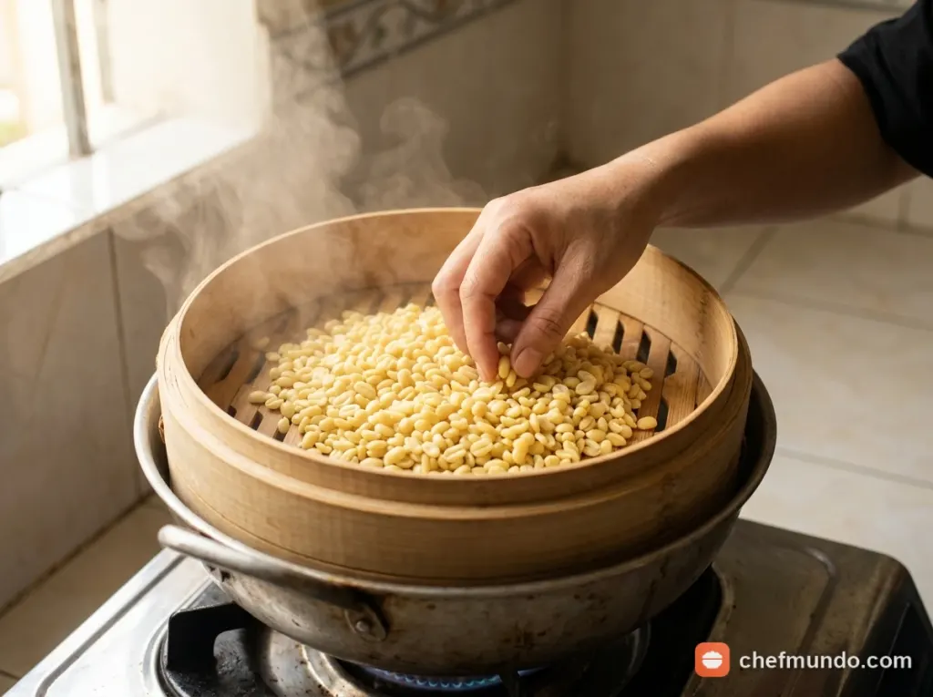 Hấp đậu xanh