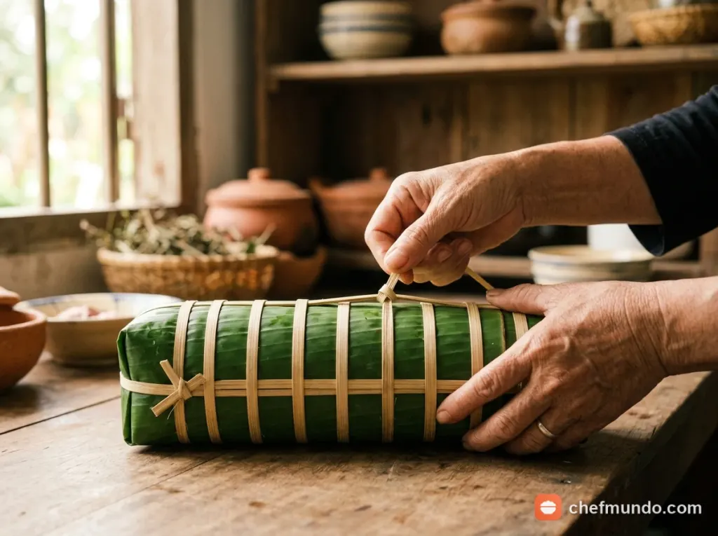 Buộc dây lạt cố định đòn bánh